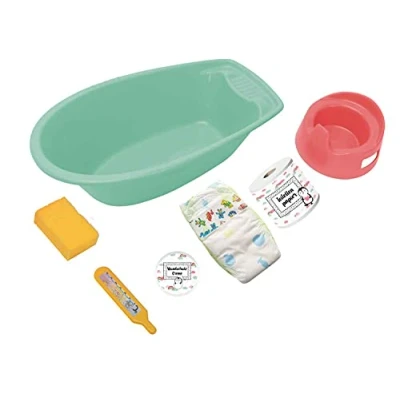 Afbeelding van Heless Poppenbad met accessoires &#039;Pinguin&#039; 40.5cm