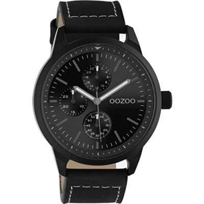 Afbeelding van Oozoo Timepieces Chronograaf, Maat: One Size, Schwarz
