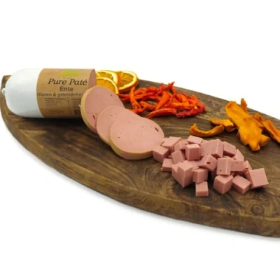 Afbeelding van Paw Natural Hondenworst, snijbestendig, 3 x 400 g eendenworst, gluten en granenvrij, van vers vlees gezonde dieren (eend, g)