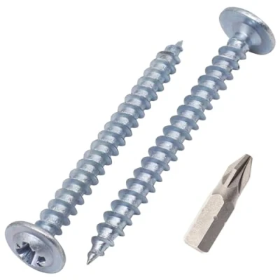 Afbeelding van SKIR&#039;CO (50 stuks) Verzinkt staal 4,0 x 40 mm Houtschroeven, Metalen Schroeven, Waferkop, Pozidriv, Zelftappend