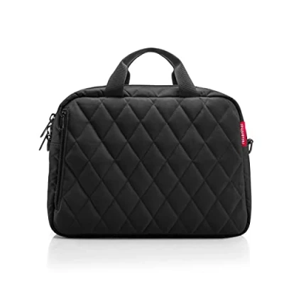 Afbeelding van Reisenthel Notebook Bag Laptoptas 14 Inch 8,5L Rhombus Black Zwart