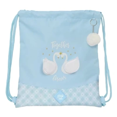 Afbeelding van Glowlab CISNES Grote platte rugzak voor kinderen van verschillende leeftijden, comfortabel en veelzijdig, kwaliteit weerstand, 35 x 40 cm, lichtblauw, Estándar, casual,