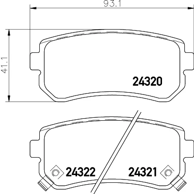 Afbeelding van Remblokkenset, schijfrem HELLA PAGID 8DB 355 006 961
