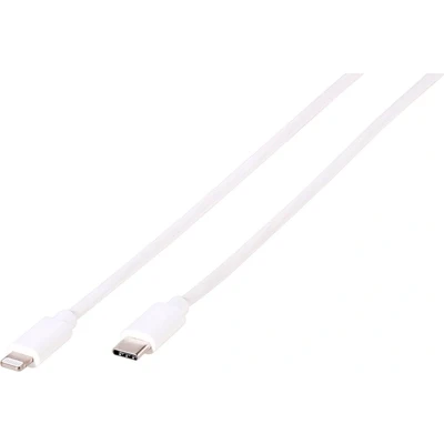 Afbeelding van Vivanco USB 2.0 Adapter [1x C stekker 1x Apple dock Lightning] LIGHTNVVUSBC20W 2.00 m