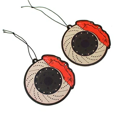 Afbeelding van Set van 2 tuning luchtverfrissers geurboom voor de auto Air Freshener Design geurhanger (2 x remschijf)