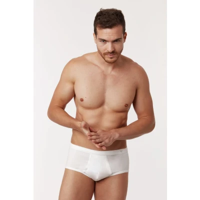 Afbeelding van Woody Classic Open Slip Duopack Wit XL