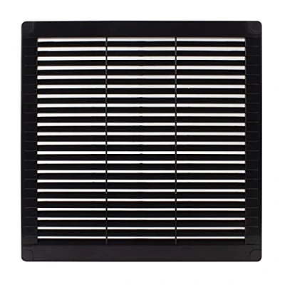 Afbeelding van VONLIS® Ventilatierooster, afvoerluchtrooster, lamellenrooster, kunststof, hoekig, 250 x mm, antraciet/grafiet