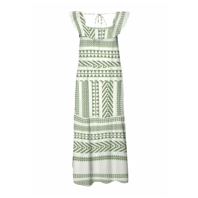 Afbeelding van Vero Moda Vmdicthe Langes Maxijurk, Dames, Maat: Small, Snow white