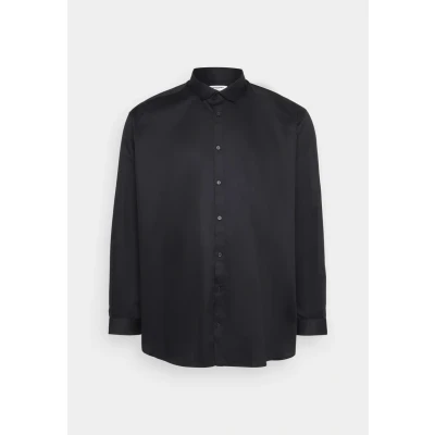 Afbeelding van JACK &amp; JONES Plus Size oversized overhemd JPRBLACARDIFF met all over print zwart
