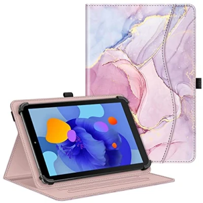 Afbeelding van Fintie TECLAST M50HD 2024, Universele hoes voor Blackview Tab90 11 inch/Tab 70/Tab 80 10 inch, SGIN/HotLight/DOOGEE/Lville 10,1 multi hoekhoes universeel 9 inch tablet, marmerroze