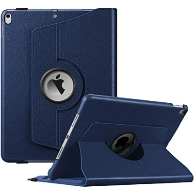 Afbeelding van Fintie Hoes voor iPad Air 10.5&quot; 2019 (3. Generatie) / Pro 2017, 360 Graden Roterende Standaard Beschermhoes met Ingebouwde Potloodhouder, Automatische Slaap/Wake (Navy)