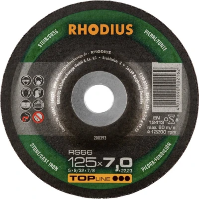 Afbeelding van Rhodius 200393 RS66 Afbraamschijf Steen, Gegoten 25 stuk(s)