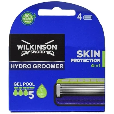 Afbeelding van Wilkinson Hydro 5 Scheermesjes Groomer Power Select 4 Stuks