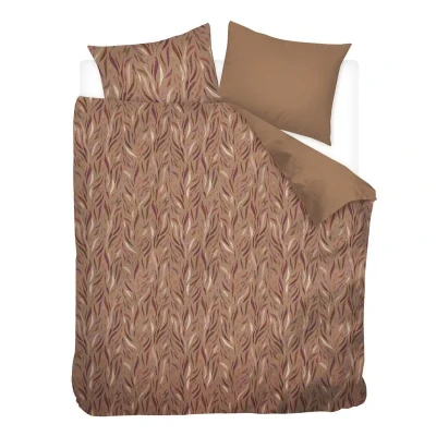 Afbeelding van Snoozing Luas Dekbedovertrek Extra breed 260x200/220 cm Bruin