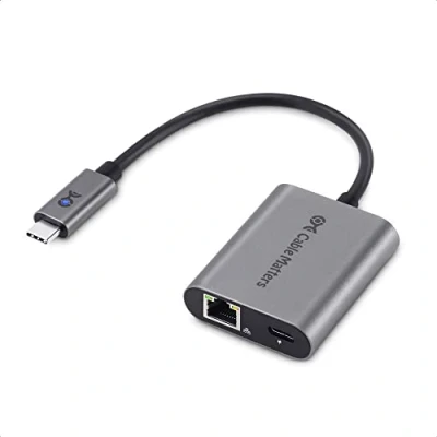 Afbeelding van Cable Matters USB C to 2.5 Gigabit Ethernet Adapter with Charging 100W, 2.5g
