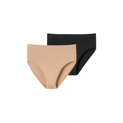 Afbeelding van SCHIESSER Broekje beige / zwart