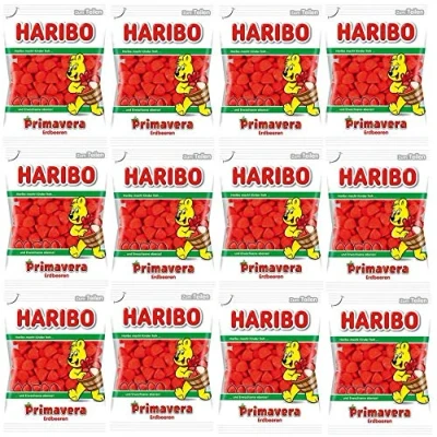 Afbeelding van Haribo Schuim Aardbeien 200 Gram
