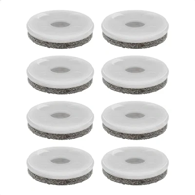 Afbeelding van WAGNER QuickClick® Viltglijders Meubelglijders Stoelglijders vervanging I set van 8 vervangingsglijders verwisselbaar wolvilt ULTRASOFT Ø 40 mm voor basisdeel Made in Germany 15833400