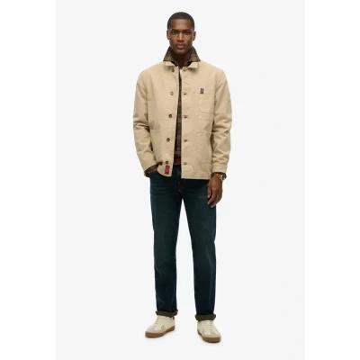 Afbeelding van Superdry Lichte jas, Heren, Maat: Large, Stonewash taupe brown