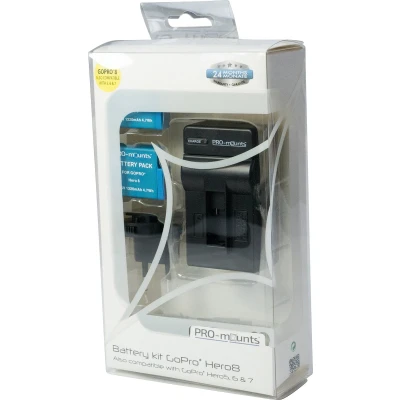 Afbeelding van Pro mounts Battery Kit Voor GoPro Hero 8 7 6 5