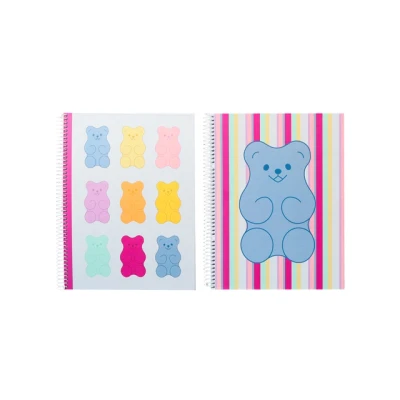 Afbeelding van Spiraalblok B&#039;LOG SWEET CANDY A5 ruit 5mm HC 80v krimp 2st 2 motieven