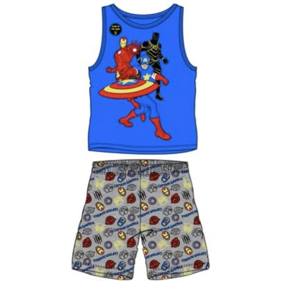 Afbeelding van Marvel Avengers pyjama blauw grijs Glow in the dark maat 116 / 6 jaar