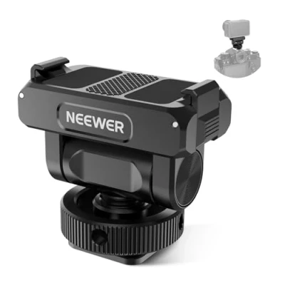 Afbeelding van Neewer Montageadapter voor Action 5 Pro, magnetische snelsluiting, 160 kantelbare actiecamera adapterhouder met koude schoen, 1/4&quot; schroefdraad compatibel DJI Osmo Pro 4 3,