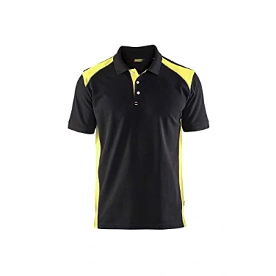 Afbeelding van Poloshirt Piqué 3324 kraag met knoopsluiting High Vis geel