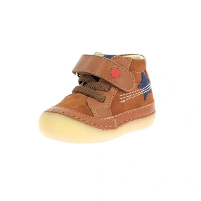 Afbeelding van Kickers Babyschoenen voor kinderen, Maat: 21, Camel Leer
