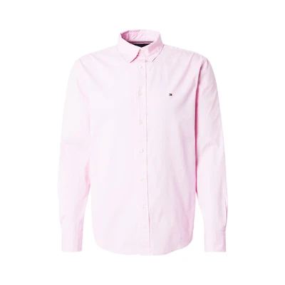 Afbeelding van Tommy Hilfiger Heren FLEX POPLIN EFFEN RF SHIRT MW0MW37550 L/S Shirt, roze, L, Roze (Klassiek Roze), L