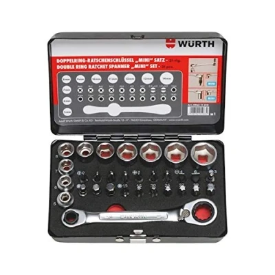 Afbeelding van WURTH Dopsleutel 1/4&quot; en bitassortiment 31 delig