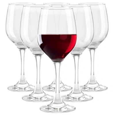 Afbeelding van Glasmark Krosno Wijnglas 0,25L Rode Wijn Wijnglazenset Glazen Witte Wijnglazen Wijnglaskelk Glas Vaatwasserbestendig Transparant 6 X 250 Ml