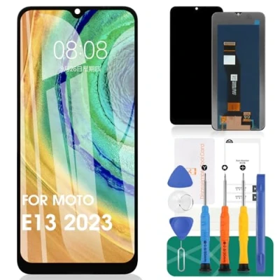 Afbeelding van Voor Motorola Moto E13 2023 Lcd scherm Screen Vervanging Touch Digitizer Vergadering Reparatie Kits (zwart, zonder Frame)