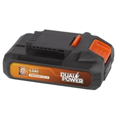 Afbeelding van Dual Power batterij POWDP9024 20V, 4.0Ah accu voor 20V toestellen led stroomindicator batterijplatform