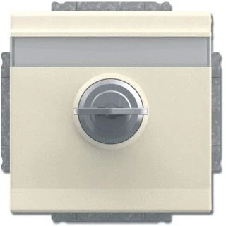 Afbeelding van Abb busch jaeger tekstwandcontactdoos ra kv centraalplaat kd slot inbouw s ivoor 2cka002018a1559