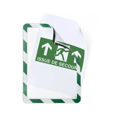Afbeelding van Tarifold tas met magnetische strips, ft A4, groen/wit, pak van 2 stuks