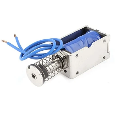 Afbeelding van WANGCL DC 12V 2.5A Magnetische Solenoïde, 45N Kracht, 15mm Slag, Metaal, Rond