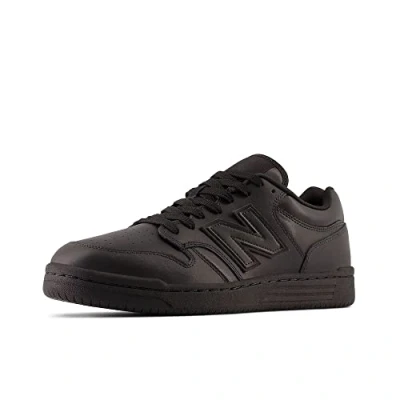 Afbeelding van New Balance 480L Unisex Sneakers laag, Maat: 36, Black Leer/ synthetisch