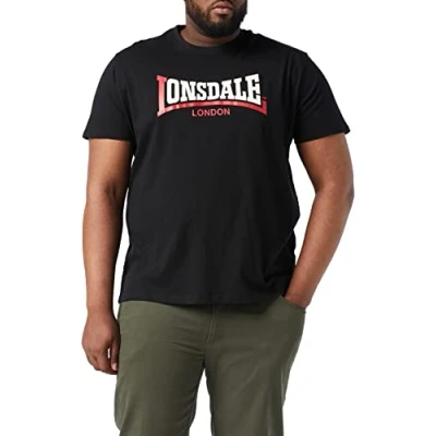 Afbeelding van Lonsdale TWO TONE Tshirt print, Heren, Maat: Large, Black