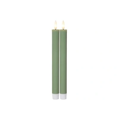 Afbeelding van LED stokkaars Flame Stripe set van 2 gemaakt was