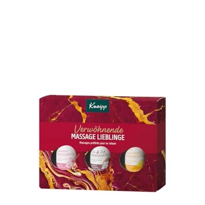 Afbeelding van Kneipp Geschenkverpakking verwennende massage lievelingen het perfecte cadeau voor aangename ontspanning en verwenmomenten 3 x 20 ml
