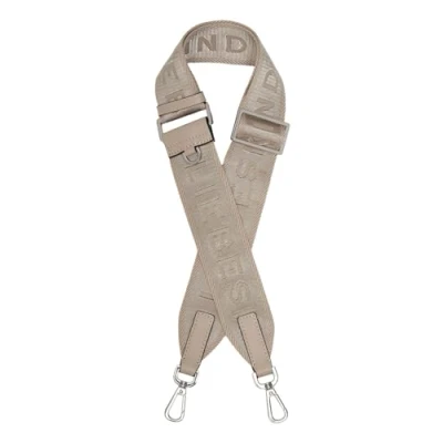 Afbeelding van Liebeskind Berlijn Dames 5cm Classic Webbing Small Accessoires Shoulder Straps, Stone, stone