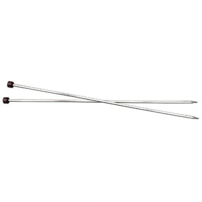 Afbeelding van KnitPro 30 cm x 4 mm Nova Cubics enkele puntige naalden, glanzend messing