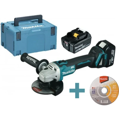 Afbeelding van Makita DGA506T1J 18V accu 125 mm haakse slijper 1x 5.0Ah in Mbox zonder lader