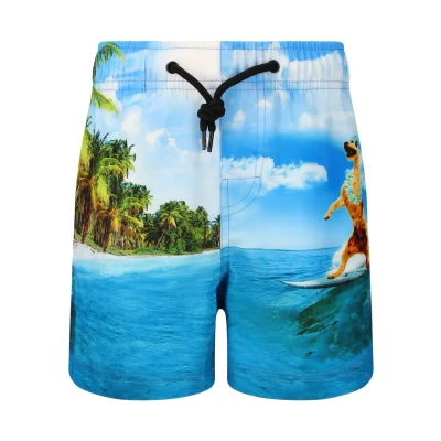Afbeelding van Zigzag Zwemshorts voor kinderen, Maat: 116, Print surf