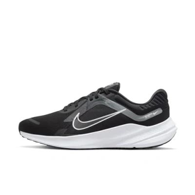 Afbeelding van Nike Performance Quest 5 Hardloopschoenen neutraal, Heren, Maat: 49.5, Black/white/smoke grey/dark smoke grey Textiel/ synthetisch