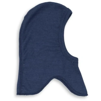 Afbeelding van Engel Natuur, bivakmuts voor kinderen en baby&#039;s, 70% wol, 30% zijde, marineblauw, 3 6 Maanden