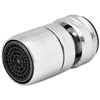 Afbeelding van Grohe mousseur M24 x 1&quot; bu.dr. m/kogelgewricht 13.5 15 l/min chr.