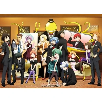 Afbeelding van Poster Assassination Classroom Elegant group 52x38cm