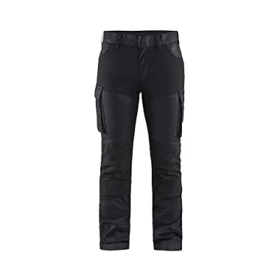 Afbeelding van Blaklader Dames service werkbroek denim stretch 7147 1147 Marineblauw/Zwart C50
